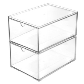 Youngever Lot de 2 Tiroirs de Rangement Empilables pour Cosmétiques