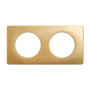 Plaque de Finition Céliane Legrand en Laiton Satiné - 2 Postes