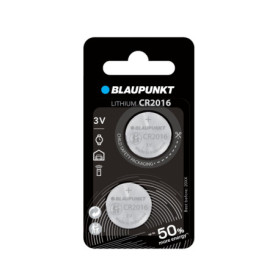Blaupunkt Lot de 2 Piles Bouton Lithium CR2016 - Performance Fiable