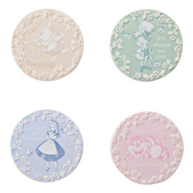 Sous-verres Disney Alice au Pays des Merveilles - Lot de 4 en Céramique Multicolore