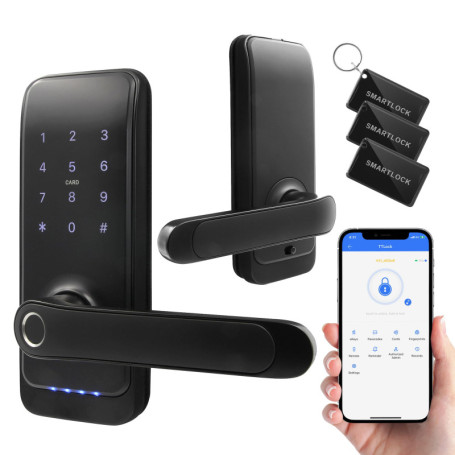 Serrure Intelligente EURA ELH-01H4 avec Poignée et Application Mobile