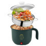 Mini Cuisinière Électrique Portable avec Cuiseur à Vapeur 1,5 L
