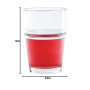 Gobelet Empilable en Verre Trempé Olympia 200 ml - Lot de 12