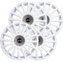 Enjoliveurs Simoni Racing Grand Prix White 16 Pouces - Lot de 4