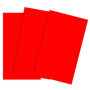 Lot de 50 Feuilles de Papier Cartonné Rouge A2 220 g/m²
