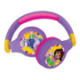 Casque Audio 2-en-1 Dora l'Exploratrice - Bluetooth & Filaire, Pliable et Ajustable