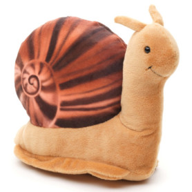 Doudou Escargot en Peluche 22 cm - Eco-Line Uni-Toys