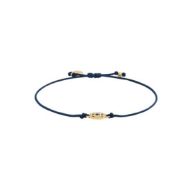 Bracelet en laiton doré Sutton avec breloque œil maléfique - Fossil