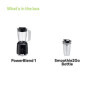 Mélangeur Braun PowerBlend 1 avec Bouteille Smoothie2Go - 600W, Noir
