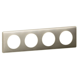 Platine Démontable Legrand pour Interrupteur Céliane Titane 4 Postes