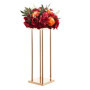 Support à Fleurs Doré pour Mariage - Lot de 10 Colonne Décorative 60 cm