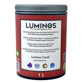 Lasure Biobased Rouge Corail pour Bois Extérieur - 1L