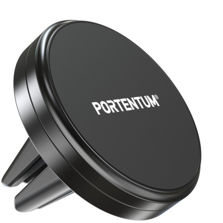 Support Téléphone Magnétique pour Voiture PORTENTUM - Fixation Grille d'Aération 360°