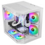 Boîtier Gaming MicroATX Mars Gaming MC-3TLITE avec Triple Verre Trempé et Ventilateur RGB