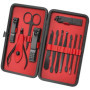 Kit de Manucure Professionnel iSOUL en Acier Inoxydable - 12 Pièces pour Hommes et Femmes