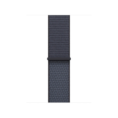 Bracelet Sport Apple Watch - Boucle Ajustable en Nylon Bleu Maritime - 40 mm