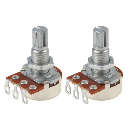 Lot de 2 Potentiomètres Rotatifs A25K pour Guitare - Réglage Audio Précis