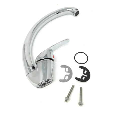 Robinet de Cuisine Mélangeur Haut en Laiton Chromé - Tempo di Saldi