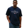 T-shirt Homme Tommy Hilfiger en Coton Bleu Desert Sky