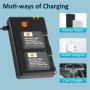DSTE Pack de 2 Batteries NP-FT1 et Chargeur USB pour Sony CyberShot