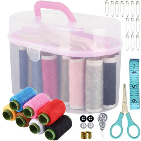 Trousse de Couture Compacte Retoo avec Accessoires Essentiels - Kit Pratique pour Débutants et Voyages