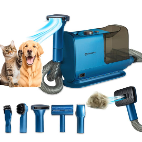 Aspirateur et Tondeuse 6-en-1 pour Chiens et Chats BEHOME