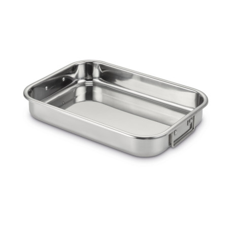 Plat à Four Rectangulaire en Inox 41 x 31 cm - Pratique et Élégant