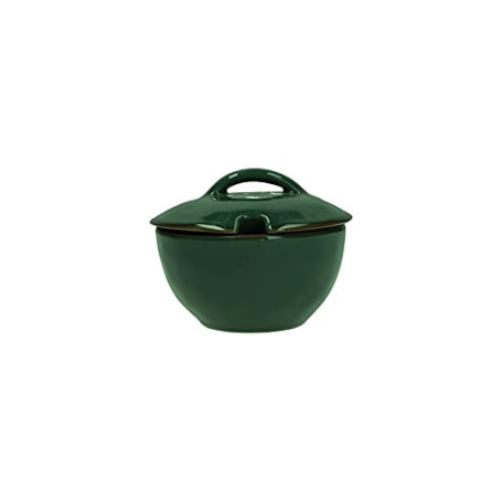 Sucrier Vert Forêt Rose & Tulipani - Élégance Naturelle