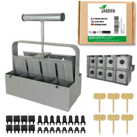 Presse-mottes Manuel JARDEN pour Semis Professionnel - Outil en Acier Inoxydable