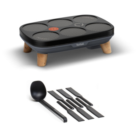 Crêpier Électrique Tefal Gourmet avec Revêtement Antiadhésif