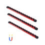 Kit d'Organisation de Douilles VEVOR en Aluminium - Lot de 3 avec Clips Rotatifs