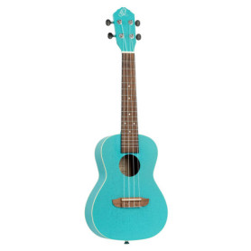Ukulélé Concert Acoustique Ortega Guitars – Série Earth en Okoumé Bleu Clair