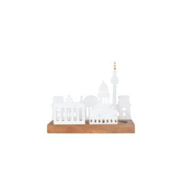 Objet Lumineux Berlin en Porcelaine - Silhouette Urbaine Élégante