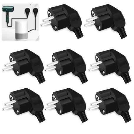 Nizirioo Lot de 8 Fiches Schuko Étanches pour Extérieur