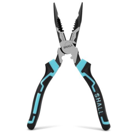 Pince à bec long 7 en 1 - Dénudeur et coupe-fil pour électricien