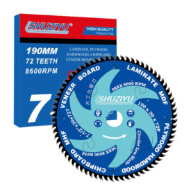Lame de Scie Circulaire LSHUZIYU 190mm 72T pour Bois