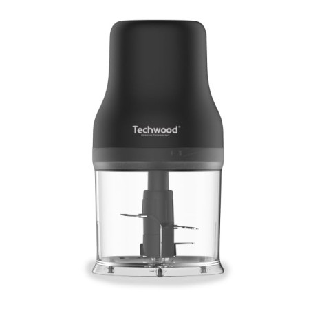 Mini Hachoir Électrique Techwood THA-340 avec Double Lames en Inox