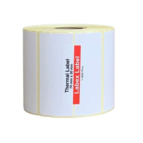 Étiquettes Thermiques Adhésives 70x30 mm - 1000 Étiquettes pour Étiquetage Logistique