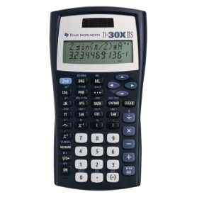 Calculatrice Texas Instruments TI-30 XIIS à double ligne - Solaire et batterie - Bleu foncé