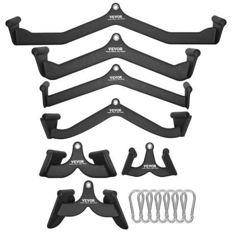 Barres de Tirage VEVOR pour Entraînement Musculaire - Lot de 7 Accessoires