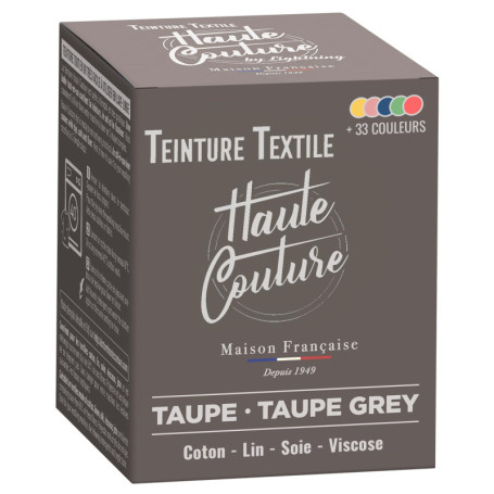 Teinture Textile Taupe Haute Couture - 350g Prêt à l'Emploi pour Vêtements et Tissus