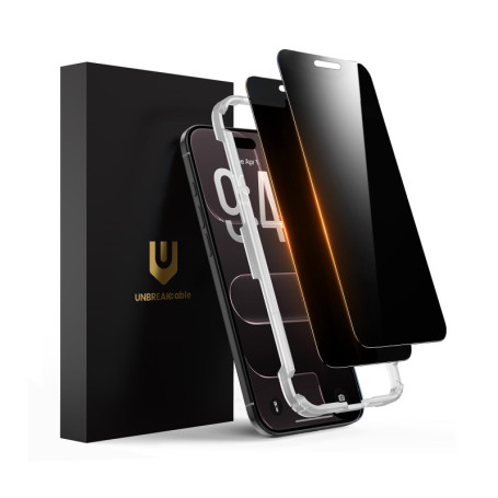 UNBREAKcable Verre Trempé Anti-Espion pour iPhone Air - Lot de 2