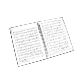 Dossier de Rangement A4 pour Partitions de Musique - 30 Pages Noir