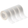 QWORK Rubans d'Étiquettes Thermiques Transparentes - 4 Rouleaux de 16 mm x 4 m