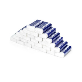 QWORK Gomme Blanche Plastique - Lot de 40 Gomme Douce pour Esquisse et Peinture