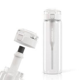 Gourde en Verre Wessper 680 ml avec Filtre à Charbon Actif - Écologique et Élégante