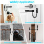 Chaîne de Sécurité Élégante pour Porte avec Mécanisme à Ressort - Installation Facile