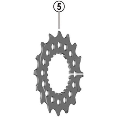 Pignon SHIMANO XT CS-M8100 Noir 16 Dents pour Vélos