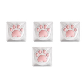 YUXITA Lot de 4 Capuchons de Clavier en Silicone Patte de Chat