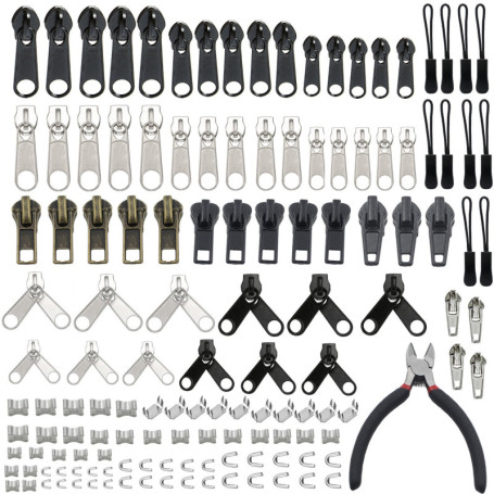 Kit de Réparation de Fermetures Éclair YaHoGa - Noir